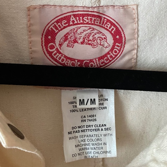 AUSTRALIAN OUTBACK COLLECTION vtg white womens M duster western cowboy 90s coat - Picture 9 of 15
